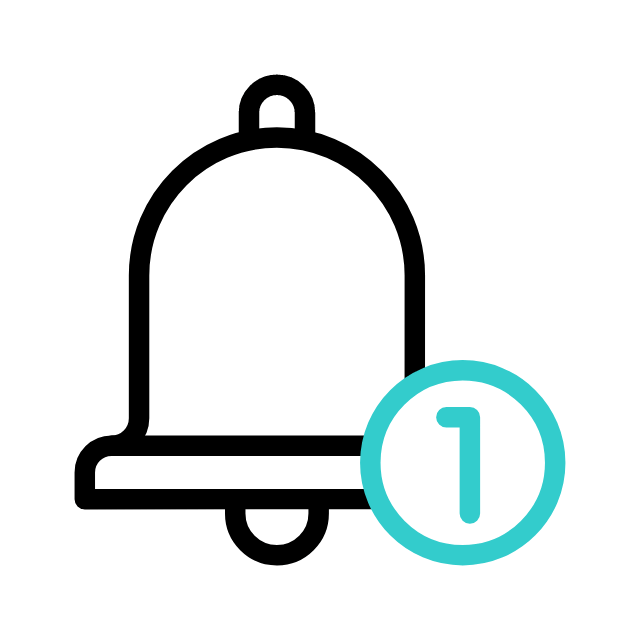 Animated new order notification